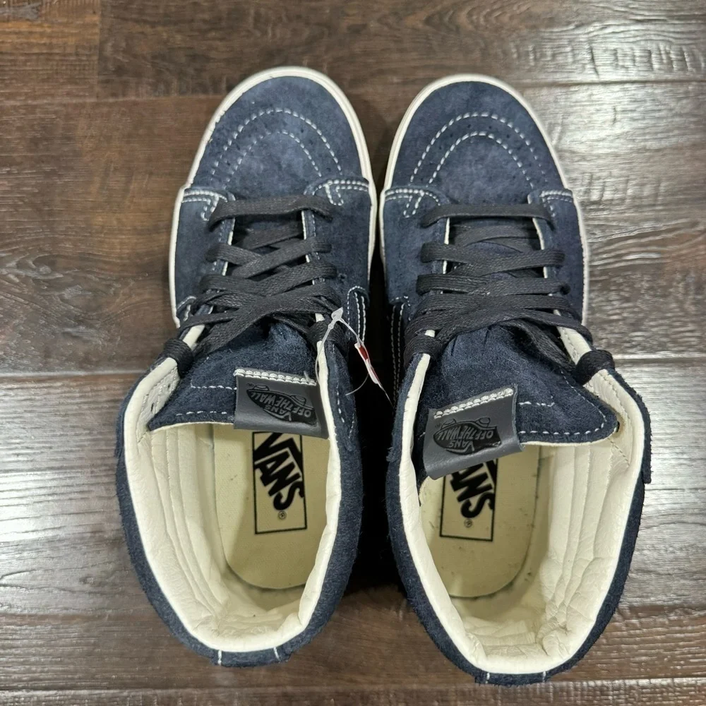 Vans‎ Sk8-Hi Hairy Suede Sky Captain Sneaker Size 8.5 Women